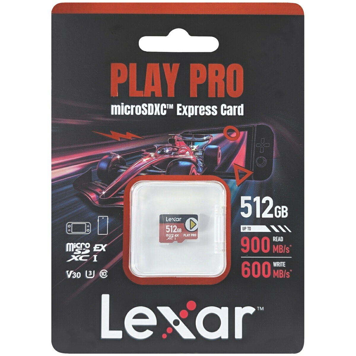 Lexar 쥭 ¹͢ ޥSDXC PLAY PRO microSDXC Express Card 512GB  LMSXPS0512G-BNNNG