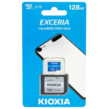 8/10限定抽選で最大全額Pバック(バナーよりエントリ) マイクロSDカード microSD 128GB microSDカード microSDXC KIOXIA 旧東芝メモリ EXCERIA CLASS10 UHS-I R:100MB/s スイッチ switch 動作確認済 SD変換アダプタ 海外リテール LMEX1L128GG2 ◆メ