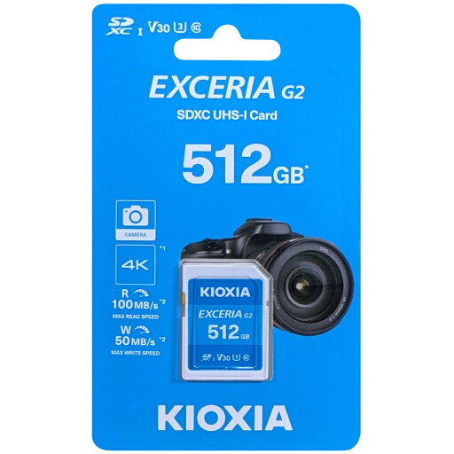 キオクシア KIOXIA 並行輸入品 SDXCカード EXCERIA G2 512GB LNEX2L512GG4 キオクシア KIOXIA 並行輸入品 SDXCカード EXCERIA G2 512GB LNEX2L512GG4