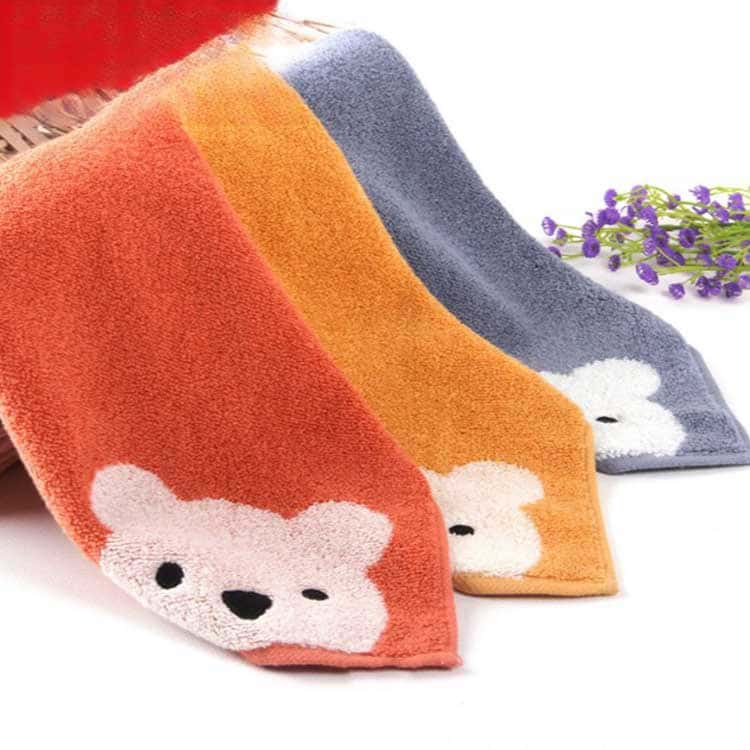 ループ付タオル 30*30cm 熊 3枚セット セット 子どもタオル ループ付き キッチンタ...