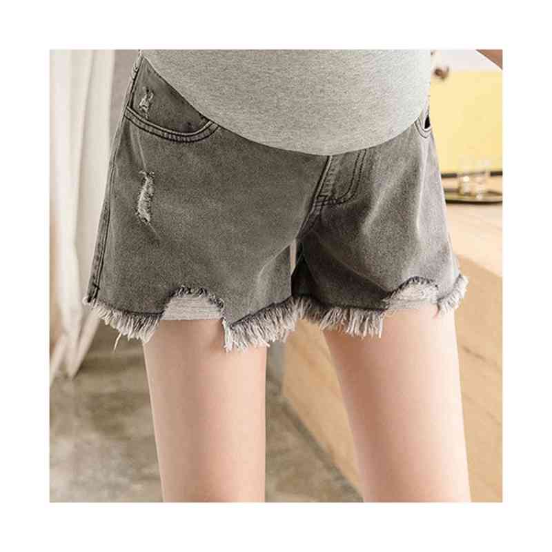 マタニティ マタニティデニム マタニティウェア パンツ フリンジ シンプル ダメージ加工 妊娠服 デニム 送料無料 産前産後 大きいサイズ 春夏 ズボン おしゃれ マタニティデニムパンツ ショートパンツ お腹周りをサポート マタニティウェア 送料無料 無地 ショートパンツ