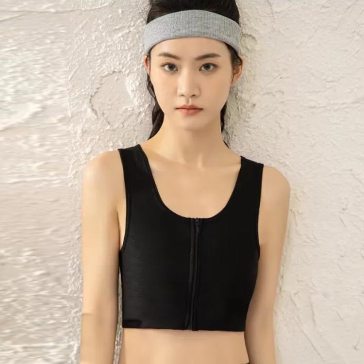 ブラジャー 和装ブラ なべシャツ 胸を小さく見せる タンクトップ 揺れない インナー 着痩せ 大きいサイズ 補正下着 スポーツブラ ナベシャツ 男装 コスプレ 胸つぶし ブラトップ コスプレ レディース asucreate1983-10002595 アスクリエイト サンプル画像3
