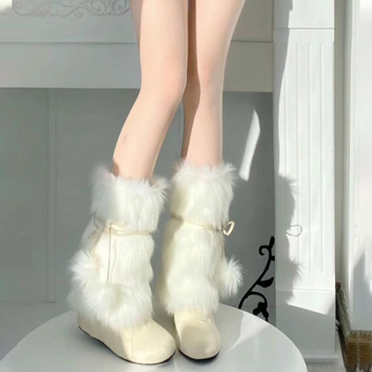 あたたかい フェイクファー ボリューム感 もこ...の紹介画像3