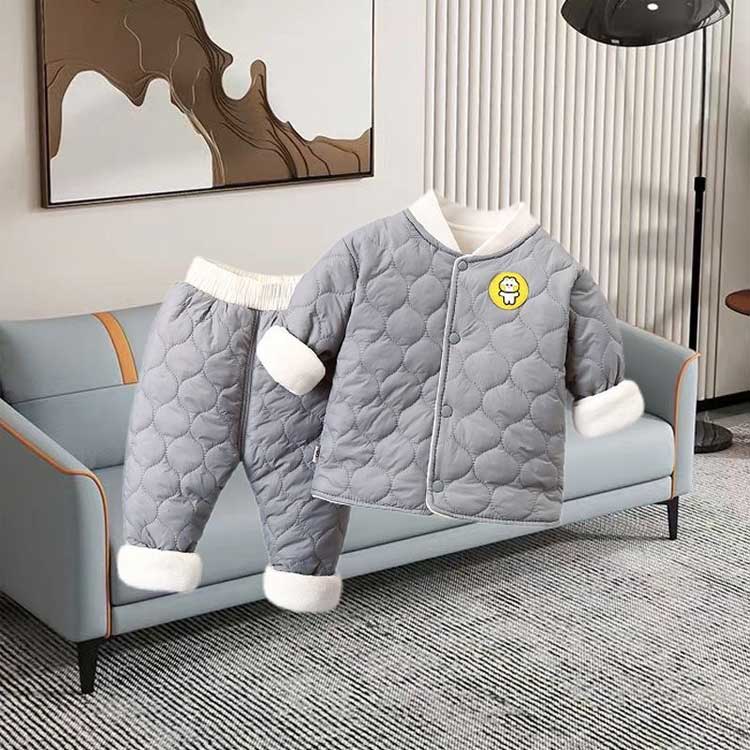 裏ボア中綿ジャケット トップス ジャケット 女の子 子供服 男の子 上下セット ベビ...
