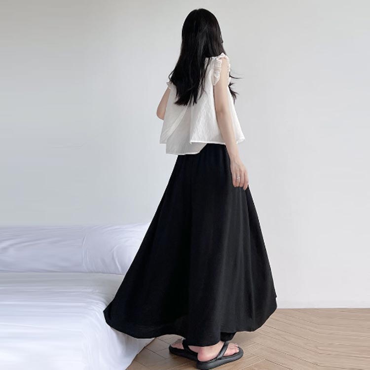 フレアパンツ ワイドパンツ レディース ガウチョパンツ 春 夏 ゆったり ウエストゴ...