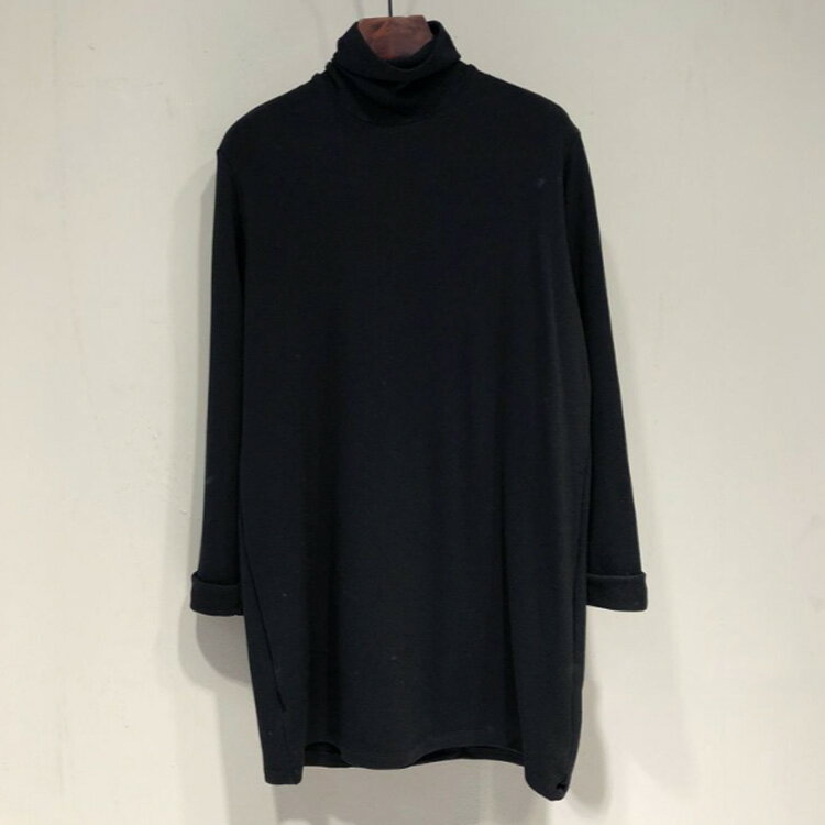 ロングT チュニック タートルネック 防寒 レディース ロング丈 カットソー あったかインナー Tシャツ 長袖 ハイネック 厚手 インナーシャツ 秋冬 あったか 暖かい プルオーバー トップス インナー 着痩せ チュニック 体型カバー カジュアル 重ね着 無地 シンプル