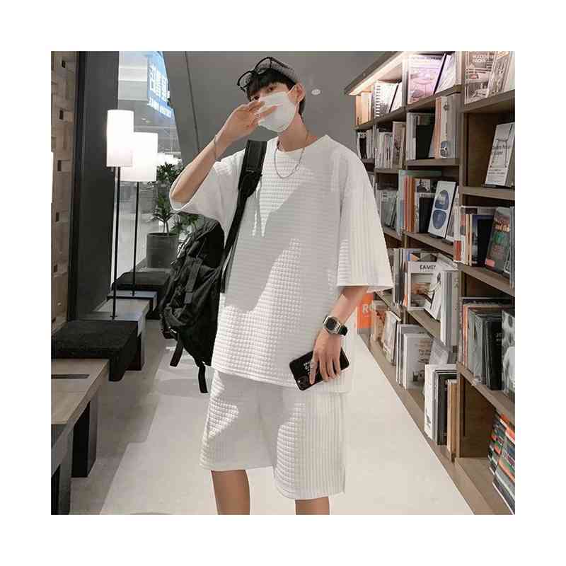 セットアップ パンツセット お出かけ メンズ Tシャツ カジュアルパンツセット 2点セット ルームウエア 半袖 春夏 ショートパンツ セットアップ 部屋着 トップス ワイドパンツ ゆったり 涼しい スポーツウェア