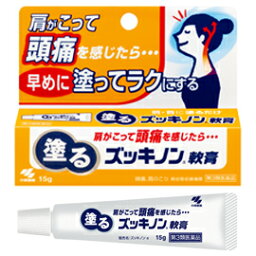 ★小林製薬　塗るズッキノン軟膏　15g/経皮吸収鎮痛薬 〔3類医〕/ゆうメール発送可/セルフメディケーション税制対象