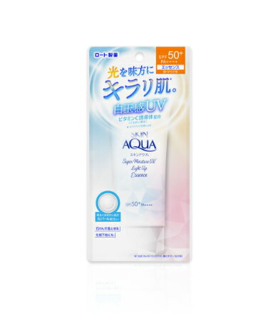 ロート製薬 スキンアクア スーパーモイスチャーUVライトアップエッセンス 70g SPF50+/PA++++/ゆうメール発送可