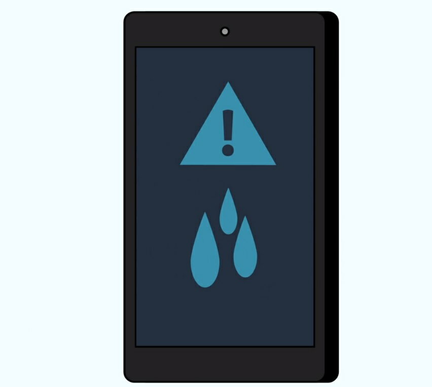 Kindle Fire HD10 タブレットの水分検出(水分検知)で充電できない故障を修理します