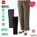 \母の日セール!10%オフ!/【裏起毛】ストレートパンツ 裏起毛 洗濯機OK 秋 冬 春 LL 3L おしゃれ 介護 長ズボンシニアファッション レディース 8...