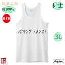 \母の日遅れてごめんね 500円%オフ!/【2枚セット】【グンゼ】【ランニング】【3L】【日本製】グンゼ 肌着 快適工房 良質 綿100% 紳士 ランニング 白...
