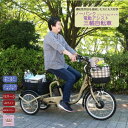 \母の日セール!10%オフ!/ノーパンク 電動アシスト 三輪自転車 安心 安全 快適 家庭用コンセントで 充電 LEDライト TSマーク(型式認定番号)取得 ス...