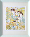 【版画・絵画】平石智美『春の庭遊び』ジクレー■限定300部・新品★