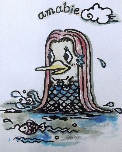 アート明日香の【版画・絵画】KANNA『アマビエ様』ジクレー■限定300部・新品★｜アングル2