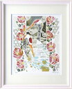 【版画・絵画】平石智美『鶴と椿』ジクレー■限定300部・新品★
