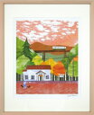 【版画・絵画】はりたつお『渓谷電車』ジクレー■限定300部・新品★