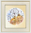 【日本画・絵画】垣見真由美『昔話きかせて』日本画■新品★