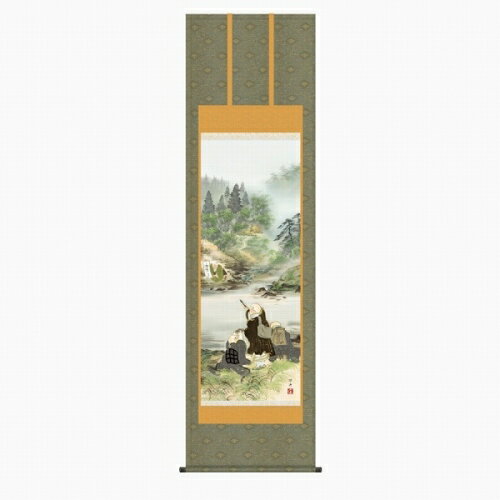 商品の詳細 作家名 瀬田功舟 作品名 川越名号（尺五立） 技法 版画+手彩色 外径サイズ 190×55 cm 作品サイズ − 補足説明 表装済　尺五立 状態 新品 付属品 高級桐箱 エディション 【作品解説・掛軸】親鸞聖人が筆をもって空に「南無阿弥陀佛」と書かれると、川向で信徒の掲げている紙に名号が浮び上ったという、親鸞聖人七不思議の一つが荘厳に描かれた作品です。【作者略歴】瀬田　功舟洛友会所属【掛け軸寸法・体裁】■寸法　縦190cm×横55cm　（尺五立）■表装　表装済・風帯付■本紙　絹本■軸先　陶器■箱　　高級桐箱収納 ※ 本商品は、店舗等でも販売している為、　　ご注文のタイミングによっては完売となる場合が御座います　　ので、その場合は、ご容赦下さい。 ■瀬田功舟の一覧 ※商品画像は、出来る限り商品の色合いに近付けて再現する様、心掛けておりますが、ご使用のモニタによっては実際の色合いと異なって見える場合が御座います。予め、ご了承下さい。 掛軸：掛け軸：_仏画_十三佛_十三仏_仏事_彼岸