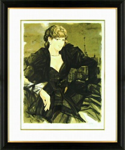 【版画・絵画】斉藤三郎『レ・パリジェンヌ(No.2)』リトグラフ■限定150部★