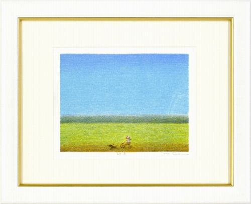 【版画・絵画】府川誠『初走』リトグラフ■限定500部・新品★