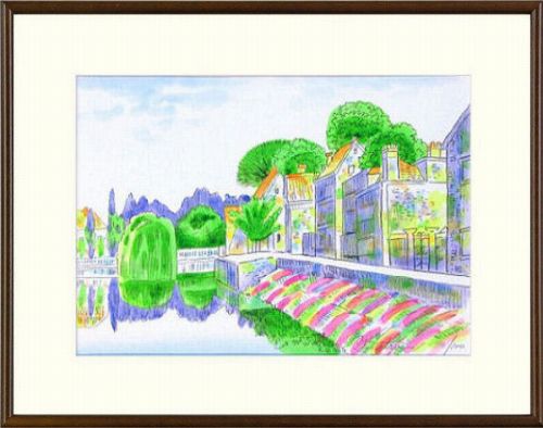 【版画・絵画】松岡吉一『シャルトル』リトグラフ■限定100部★