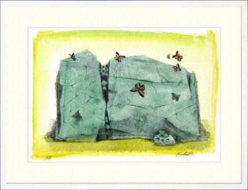 【版画・絵画】久保田晃二『舞う』リトグラフ■★