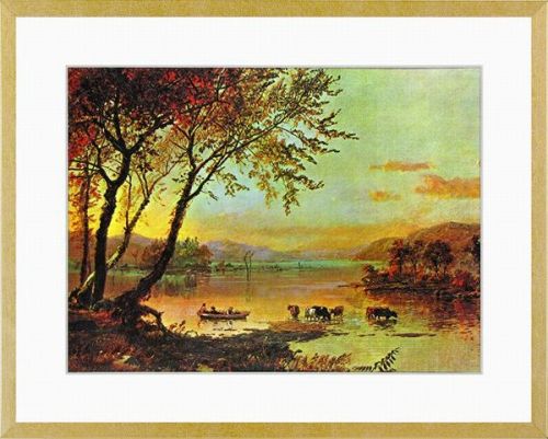 【絵画】ジャスパー・フランシス・クロプシー『秋の山湖』複製画■新品★