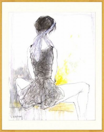 【絵画】ジャン ジャンセン『紫色のターバンを巻いたバレリーナ』複製画■新品★