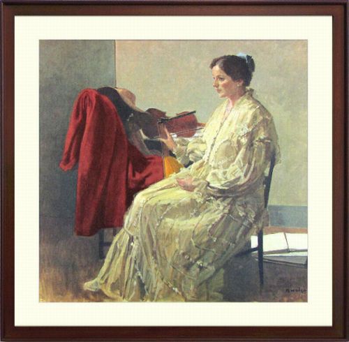 商品の詳細 作家名 小磯良平 作品名 リュートを持つ婦人 技法 オフセットによる複製 外径サイズ 43×43 cm 作品サイズ 33×33 cm 補足説明 状態 新品　 付属品 額付 エディション ◆ 小磯 良平（Ryohei Koiso）◆1903　7月25日、神戸市中央区で生まれる。1925　小磯家へ養子に入る。（旧姓は岸上）。　　　　東京美術学校西洋画科在学中、第6回帝展に「兄妹」が初入選。1926　「T嬢の像」が特選受賞。その才画が注目される。1927　美校を主席で卒業。　　　　卒業制作は親友で詩人の竹内郁をモデルにした「彼の休息」。1928　渡仏して2年間滞在。1930　帰国後、光風会や帝展に出品する。1936　帝展改組に伴い猪熊弦一郎、内田厳らとともに新制派協会を結成。1940　第11回朝日文化賞。1942　帝国芸術院賞。1953　東京芸術大学教授。1974　迎賓館赤坂離宮大広間の壁画、「絵画」「音楽」が完成。1979　文化功労賞。1982　日本芸術院会員になる。1983　文化勲章を受賞。1988　12月16日、神戸市東灘区で死去、享年85歳。 ※ 本商品は、店舗等でも販売している為、　　ご注文のタイミングによっては完売となる場合が御座います　　ので、その場合は、ご容赦下さい。 ■小磯良平の一覧 ※商品画像は、出来る限り商品の色合いに近付けて再現する様、心掛けておりますが、ご使用のモニタによっては実際の色合いと異なって見える場合が御座います。予め、ご了承下さい。 人物画_女性_婦人_音楽_弦楽器_リュート