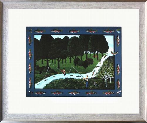 樂天商城 - 【絵画】バーバラ・モーメント『逃げた魚』複製画■新品★