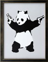 【絵画】バンクシー『パンダと銃』複製画■新品★