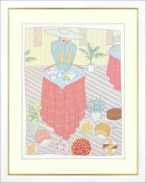 樂天商城 - 【絵画】Sally Lecky-Thompson『Tes Shop』複製画■新品★