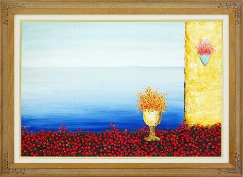 【油絵・絵画】渡辺ムサシ『エーゲ海のバラ (M2...の商品画像