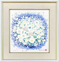 【版画・絵画】吉岡浩太郎『開運色紙 白い花』シルクスクリーン■限定1000部・新品★