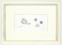 【水彩画・絵画】河村直子『サイ』水彩画■新品★