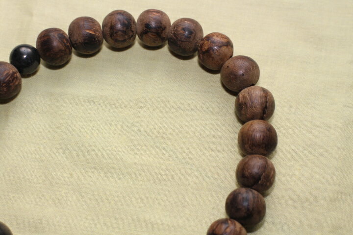 数珠沈香共仕立て梵天男性用15mm玉