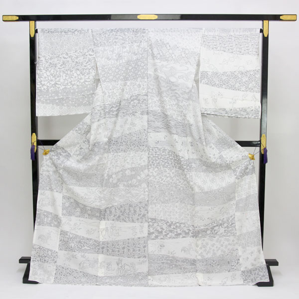 Rakuten - 【GW限定 全品5%OFF】5/2 20:00〜5/6 23:59 着物 五泉 絽 訪問着 鳥獣戯画 落款付き お洒落用に あすかや [商品番号hm2072]