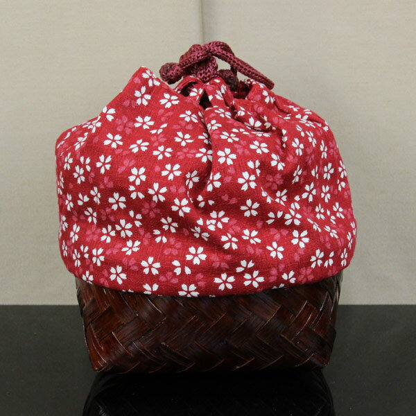 浴衣に合わせてどうぞ 籠付き 巾着 バッグ bag1396【あすかや】