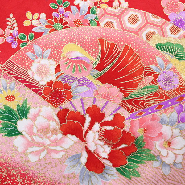 【あすかや 夏クリアランスセール 8/9-8/17 全品20％OFF】【お仕立て上がり】初着 女の子 産着 祝着 お祝い着 着物 正絹 お宮参り 赤ちゃん ベビー 毬 赤色 あすかや [商品番号pt3611]