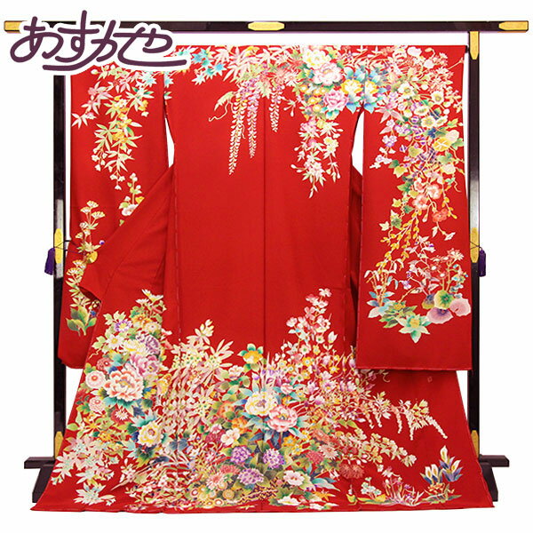 着物本振袖京友禅馬塚功手描き四季の...
