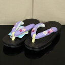 【全品10%OFF GWセール】浴衣におすすめ 桐製 太鼻緒刺繍 下駄 Sサイズ zo3203【あすかや】