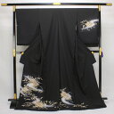 京手描友禅 丹後ちりめん 「松皮菱」 金彩 付下げ訪問着 秋草 hm1465 【あすかや】