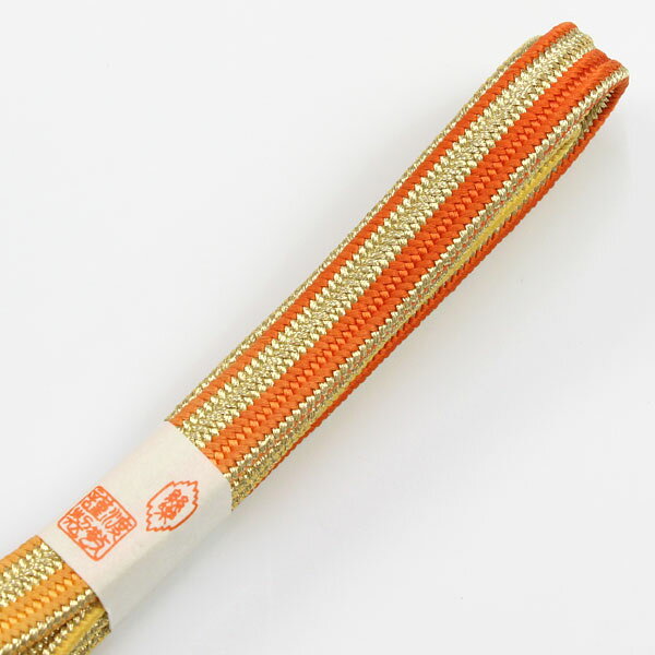 Rakuten - 【GW限定 全品5%OFF】5/2 20:00〜5/6 23:59　 帯締め紐の渡敬謹製貝の口縞遊玄染平田組紐撚り房フォーマル用[商品番号coj8755]【あすかや】