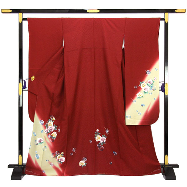 【お仕立て上がり】着物 振袖 手縫い 丹後ちりめん Mサイズ あすかや [商品番号pt1681]