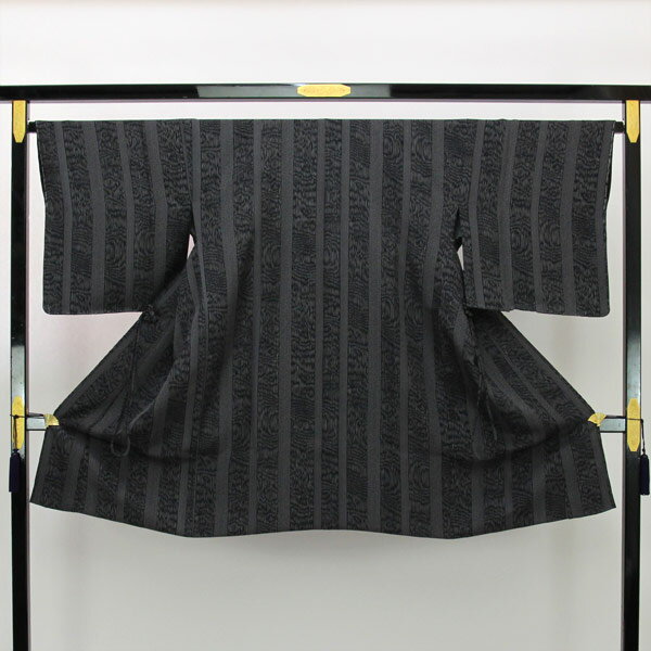 【10％OFFクーポン スーパーセール3/4～11】【お仕立て上がり】着物 肩裏正絹 丹後ちりめん 日本の絹 翁格子紋織 道中着 L寸 あすかや [商品番号pt3049]