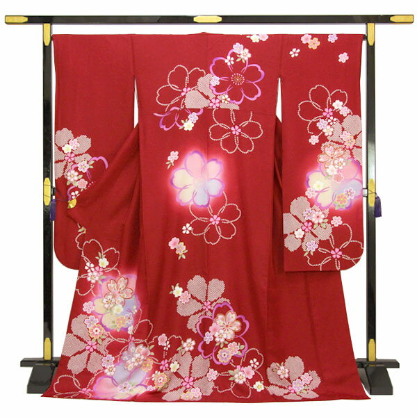 Rakuten - 【お仕立て上がり】着物 振袖 桜ぼかし Lサイズ あすかや [商品番号pt3618]