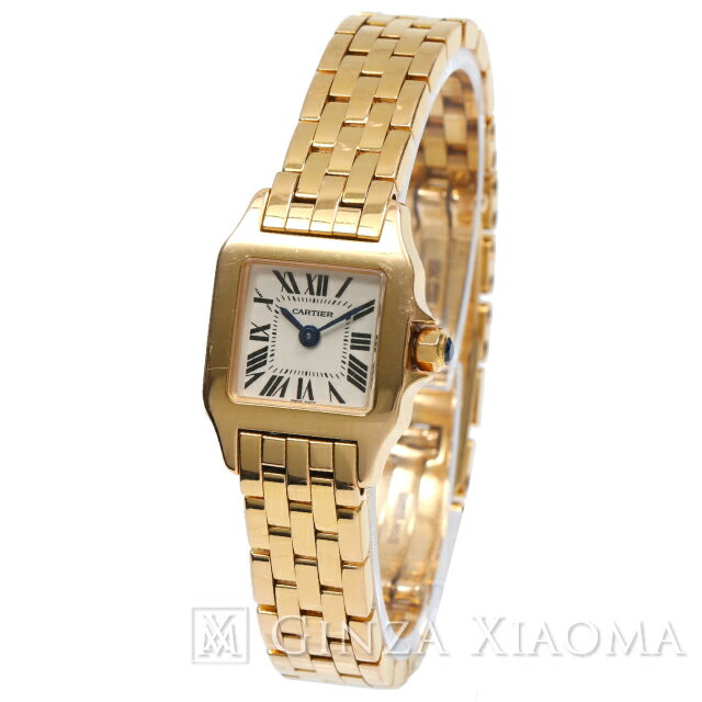 【中古】 Cartier カルティエ サントスドゥモワゼル ゴールド YG W25077X9 レディース ウォッチ 腕時計