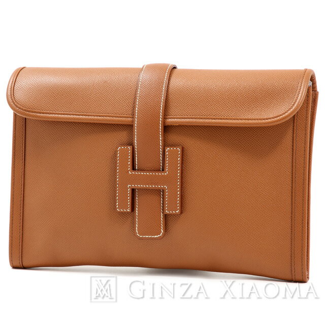 【中古】 HERMES エルメス ジジェPM クシュベル ゴールド A刻印 クラッチ・セカンドバッグ