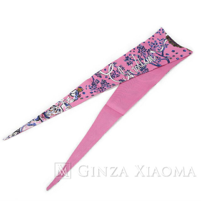 【未使用】 Christian Dior クリスチャンディオール ツイルリボンスカーフ シルク ピンク スカーフ 値下げ